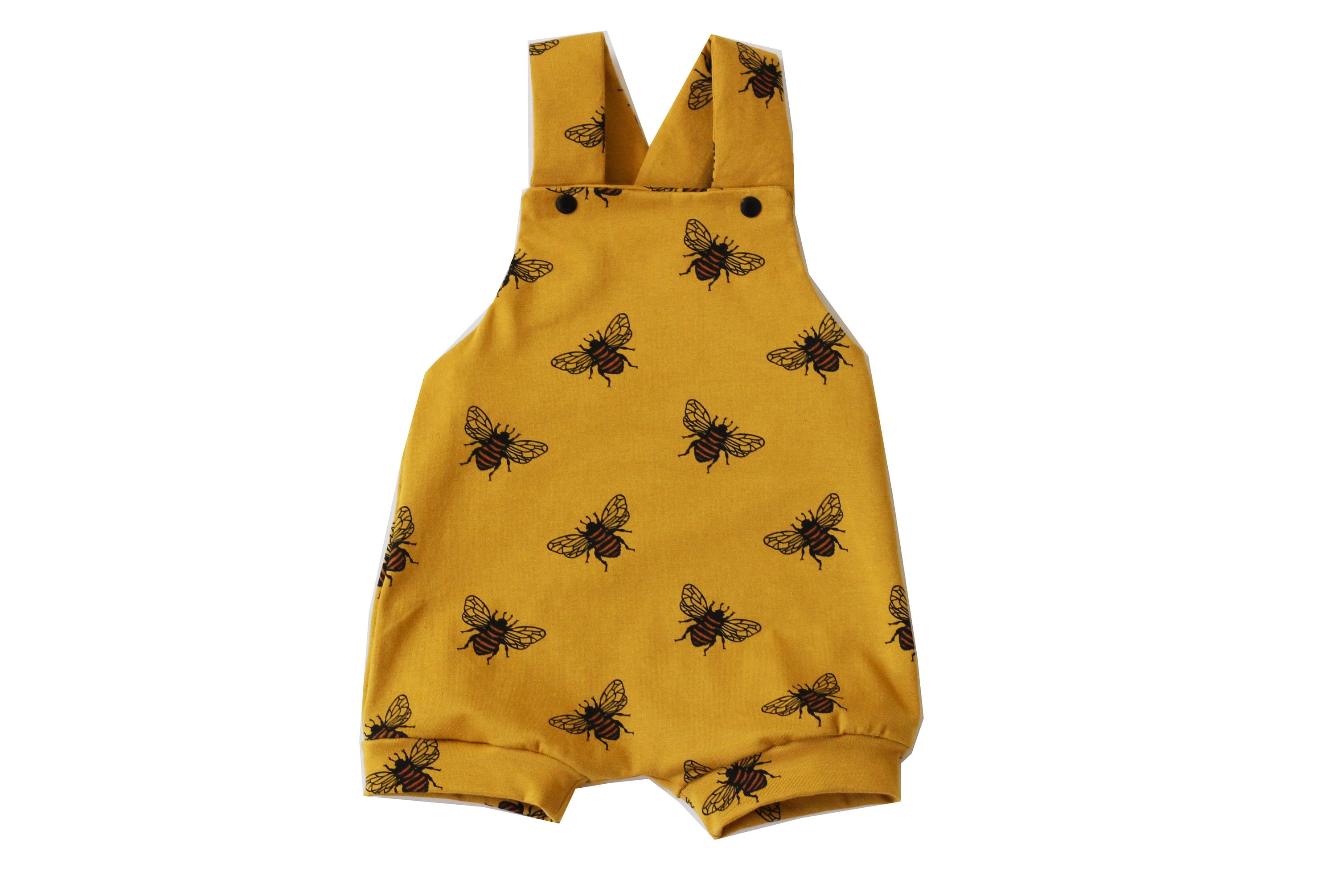 Dungarees, Romper Neutral, Spring Overalls, Toddler Handmade, Bee Shorts, Unisex, Gender Bee Birthday Baby Mustard Etsy Outfit, Summer - Short