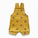 Mustard bee short dungarees, spring summer baby bee toddler birthday outfit, shorts, unisex, gender neutral, handmade, overalls, romper