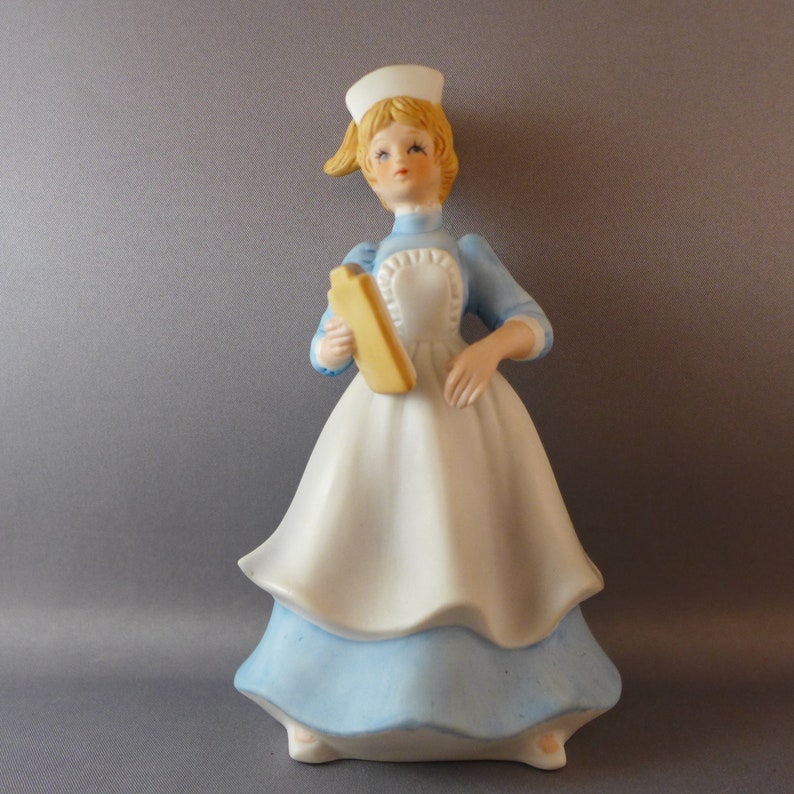LEFTON Nurse 2225 Set of 2 Vintage Porcelain Handpainted Etsy