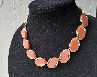 Vintage LISNER Thermoset Choker Necklace, Bronze & Gold Tone