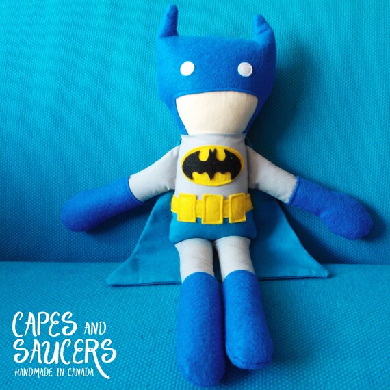 stuffed batman doll