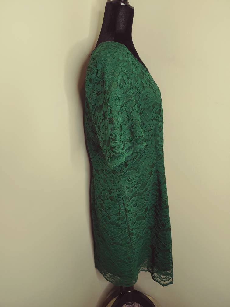 Vintage 1990s Green Lace Pencil Style Dress With Original Tags - Etsy