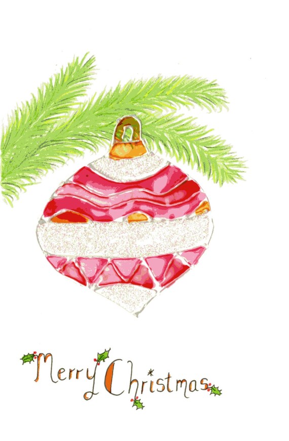 Weihnachtskarte Gemalt - Baldachin