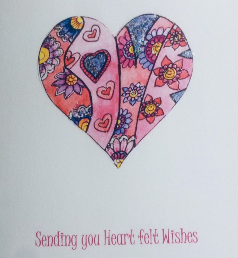 LOVE Anniversary card,Heart of Love Card Love Heart Card Mother/'s Day Card