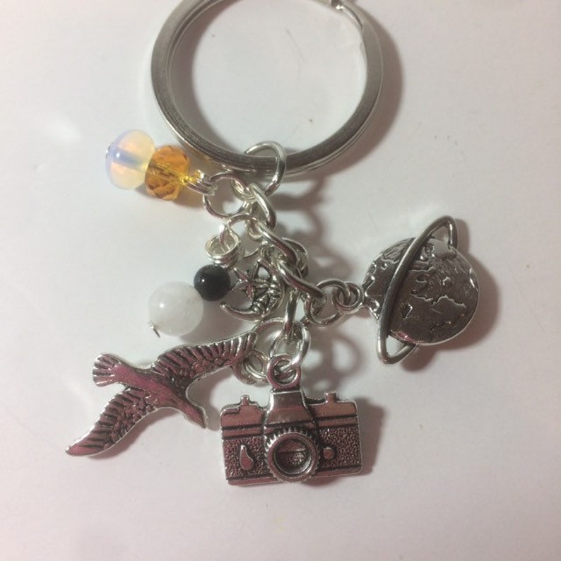 Photographers Keychain World Travellers Gift Erkensis Kus Etsy