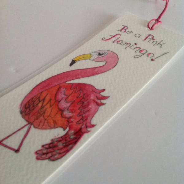 Pink Flamingo Bookmark