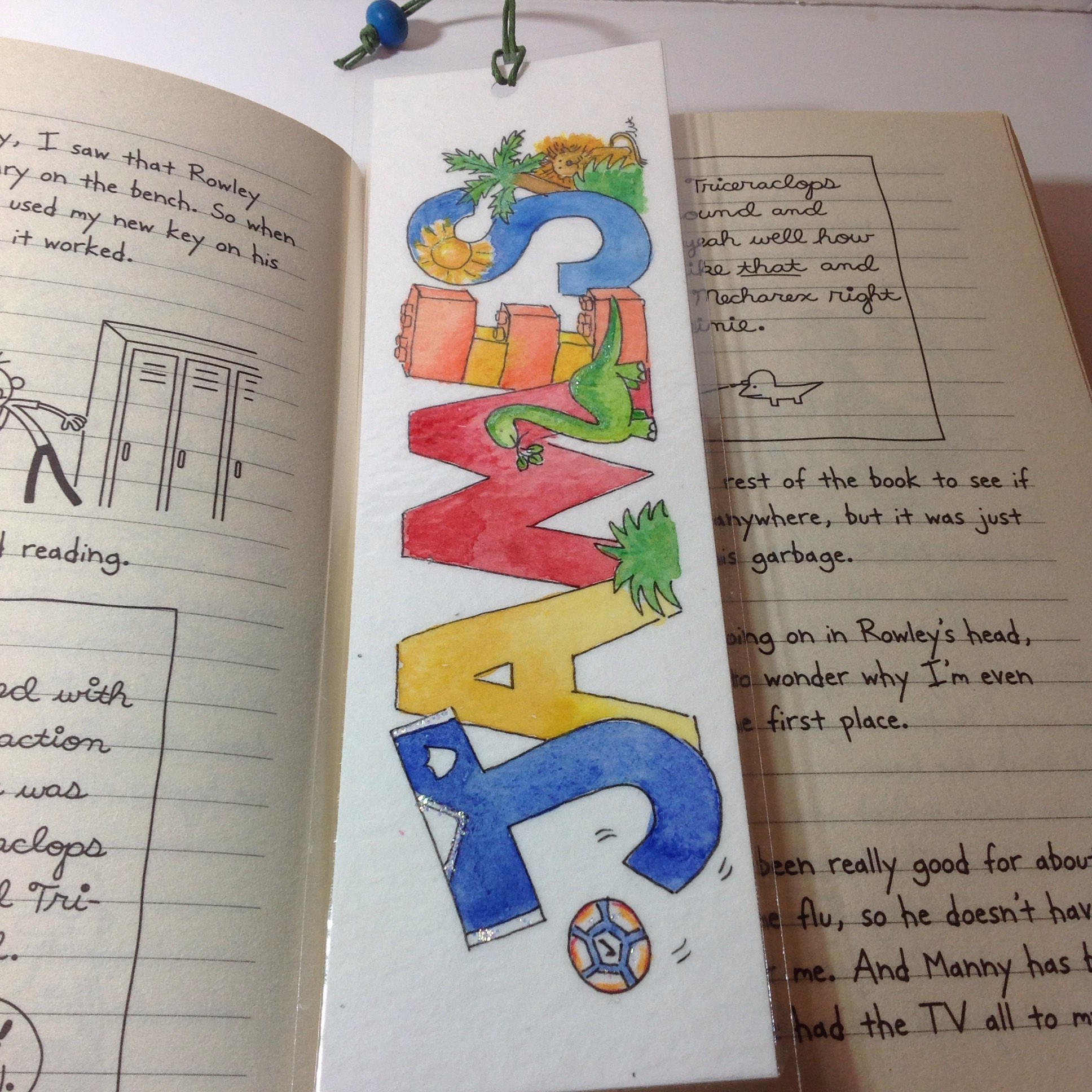 Custom Named BookmarkChilds Bookmark Personalised Etsy