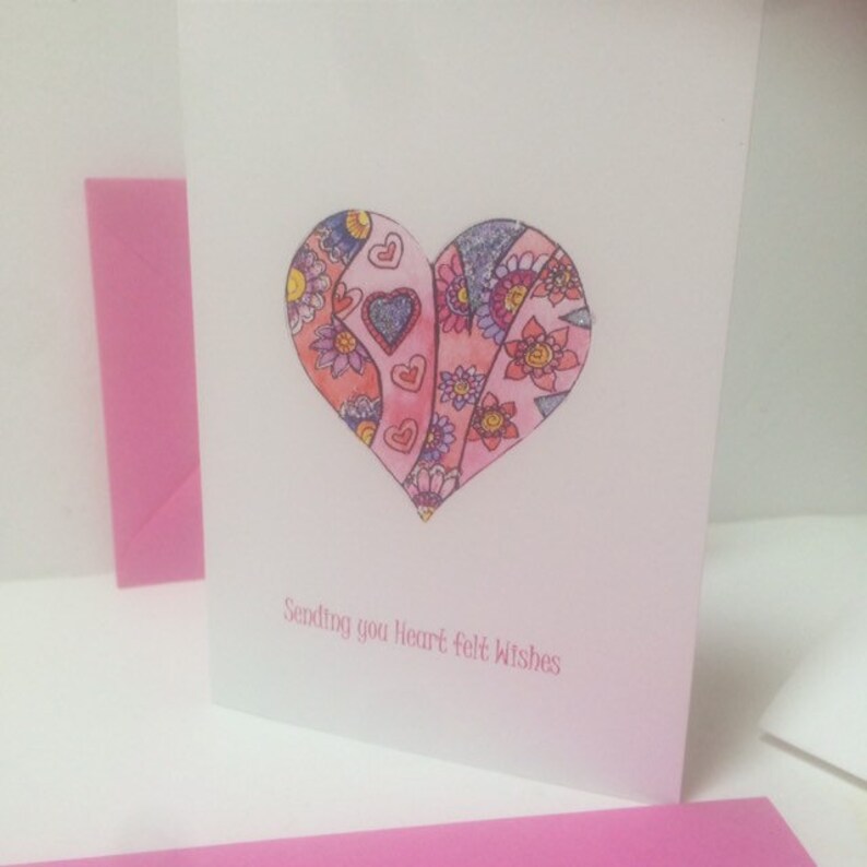 LOVE Anniversary card,Heart of Love Card Love Heart Card Mother/'s Day Card
