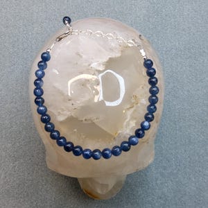 Kyanite adjustable bracelet | 4mm
