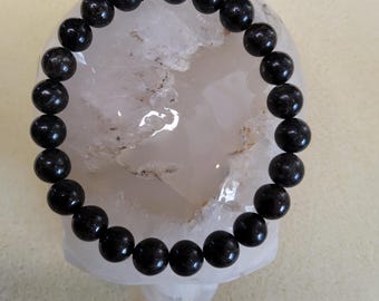 AAA Arfvedsonite stretch bracelet  8mm
