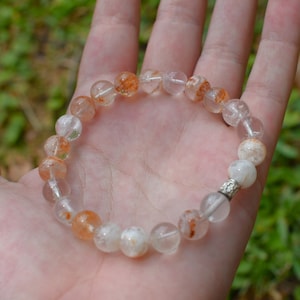 Red Lodalite Crystal Bracelets | 8mm