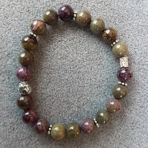 Alantisite Stichtite with artisan sterling silver bead
