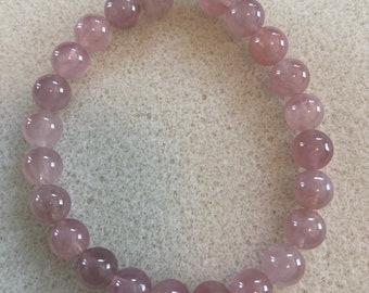 Madagascar Rose Quartz- (purple/pink) Crystal Bracelets | 6mm & 8mm