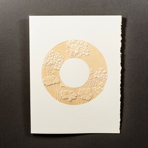 6 cartes de géranium. Cartes de fleurs en typographie. Cartes de plantes. Cartes de fleurs. Jeu de 6 cartes. Intérieur vierge.