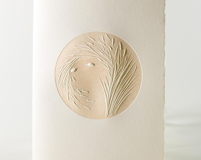 6 Ladybugs Embossed cards. Letterpress cards. Anniversary card. Natural Art cards. Botanical card. Set of 6 cards. Blank inside.