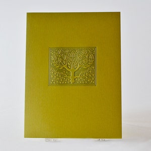 Letterpress Love Tree Card.Valentine card.Card for couple.Set of 6 cards or Single Card. Blank Inside