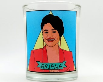 Ariana DeBose Glass Votive Candle // LGBTQ Altar Candle