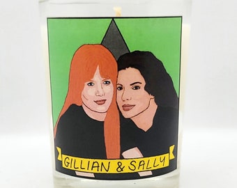 Sally and Gillian Owens / Practical Magic Glass Votive Candle // LGBTQ Altar Candle