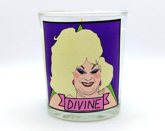 Divine Glass Votive Candle // LGBTQ Altar Candle