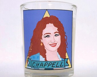 Chappell Roan Glass Votive Candle // LGBTQ Altar Candle