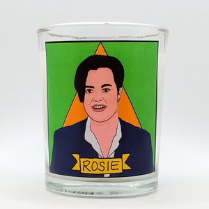 Rosie O’Donnell Glass Votive Candle // LGBTQ Altar Candle