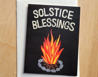 Solstice Blessings Greeting Card