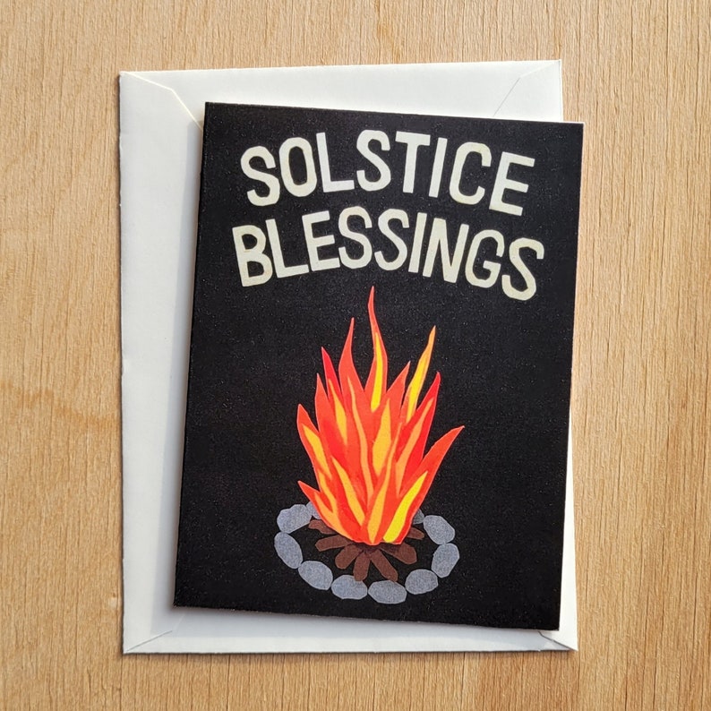 Solstice Blessings Greeting Card image 1