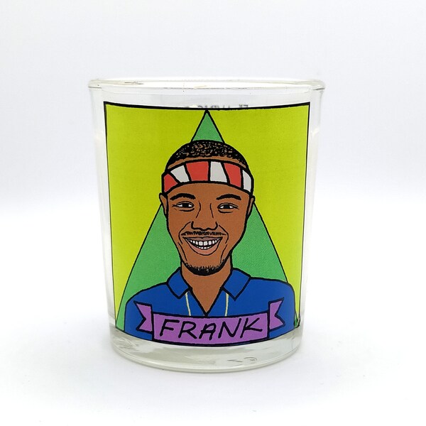 Frank Ocean Glass Votive Candle // LGBTQ Altar Candle
