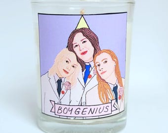 boygenius Glass Votive Candle // LGBTQ Altar Candle