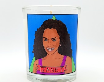 Janet Mock Glass Votive Candle // LGBTQ Altar Candle