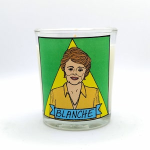 Blanche Devereaux Glass Votive Candle // LGBTQ Altar Candle
