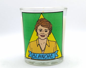 Blanche Devereaux Glass Votive Candle // LGBTQ Altar Candle