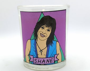 Shane McCutcheon Glass Votive Candle // LGBTQ Altar Candle