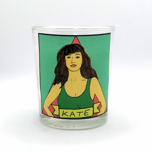 Kate Bush Glass Votive Candle // LGBTQ Altar Candle image 1