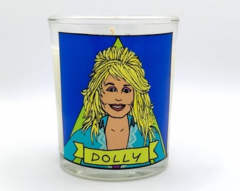 Dolly Parton Glass Votive Candle // LGBTQ Altar Candle