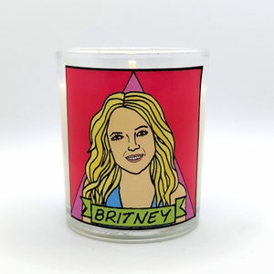 Britney Spears Glass Votive Candle // LGBTQ Altar Candle