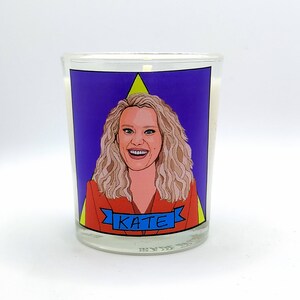 Kate McKinnon Glass Votive Candle // LGBTQ Idol Altar Candle
