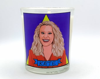 Kate McKinnon Glass Votive Candle // LGBTQ Idol Altar Candle