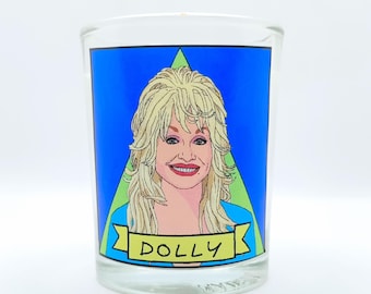 Dolly Parton Glass Votive Candle // LGBTQ Altar Candle
