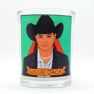 Willie Jack Glass Votive Candle // LGBTQ Altar Candle