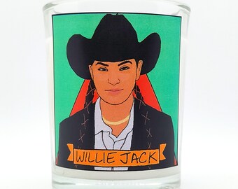 Willie Jack Glass Votive Candle // LGBTQ Altar Candle