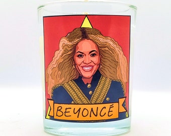 Beyoncé Glass Votive Candle // LGBTQ Altar Candle