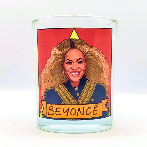 Beyoncé Glass Votive Candle // LGBTQ Altar Candle