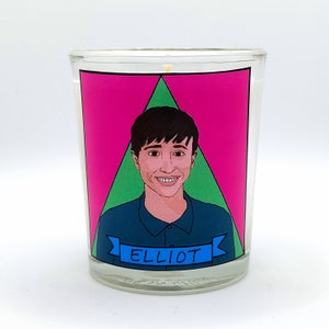 Elliot Page Glass Votive Candle // LGBTQ Altar Candle