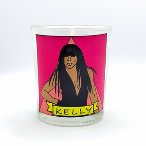 Kelly Rowland Glass Votive Candle // LGBTQ Altar Candle