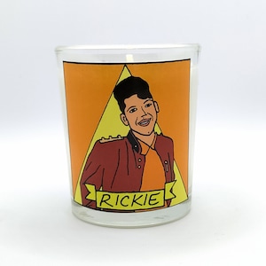 Rickie Vasquez Glass Votive Candle // LGBTQ Altar Candle