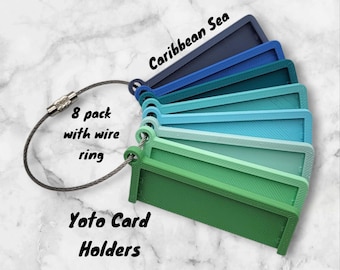 Yoto Card Holders - Caribbean Sea Pack - 8 pcs with wire ring