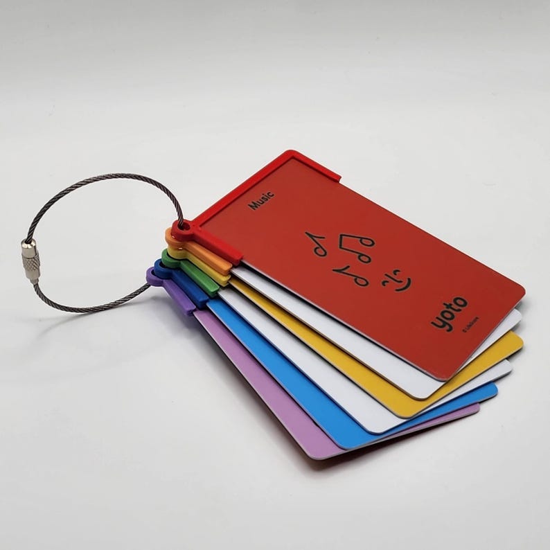 Yoto Card Holders, set of 5 plus wire loop image 2