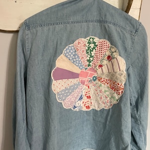 Vintage Quilt USA Patch Knit Tee - Tan main image 0