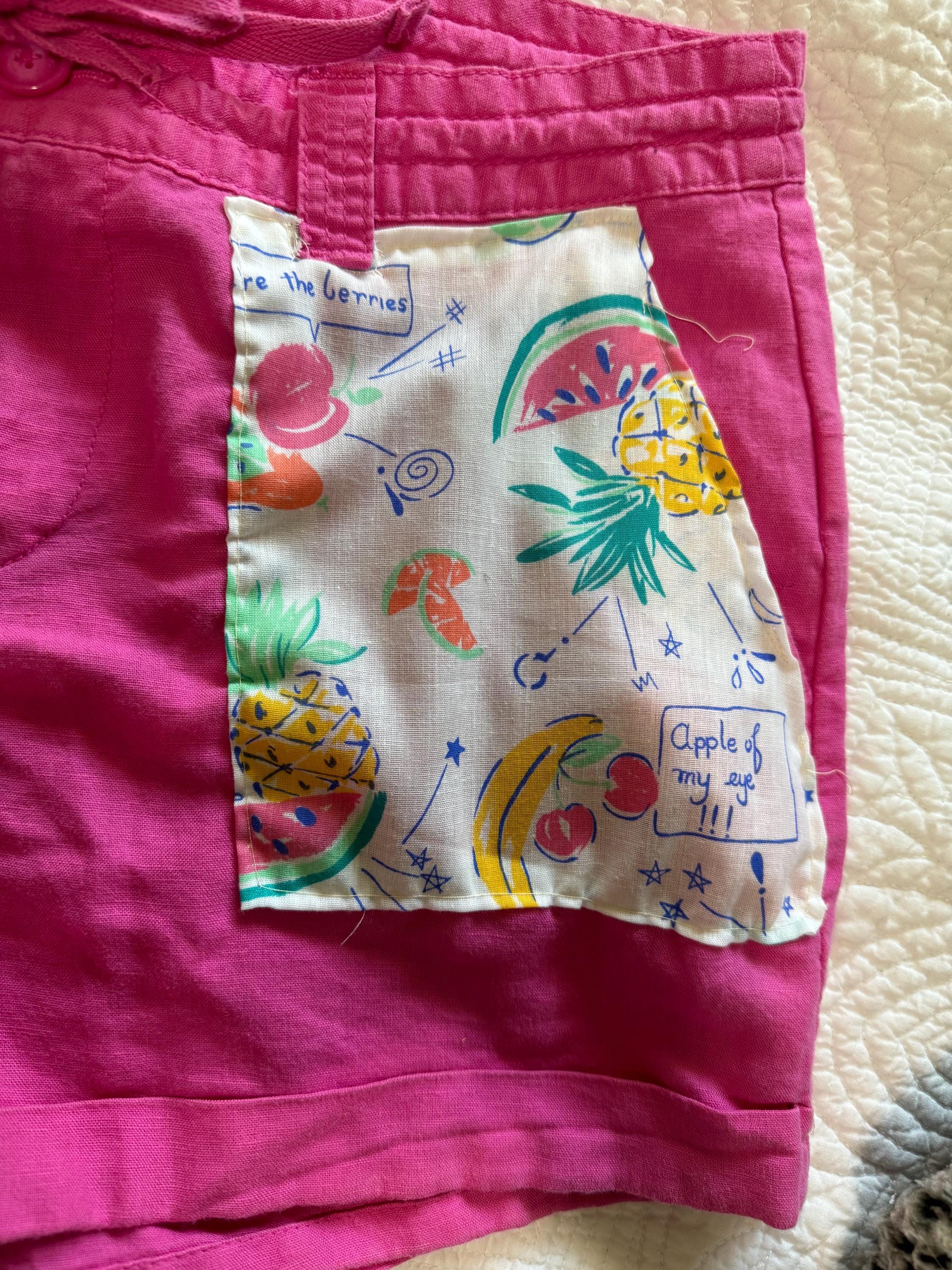 Short Gap Femme En Lin Mélangé - Rose Orchidée, Taille XXL, Taille Haute, Cordon